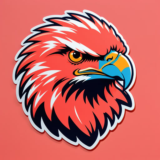 Aigles coralliens costauds sticker