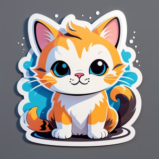 gato lindo sticker