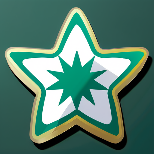 Algerian star sticker