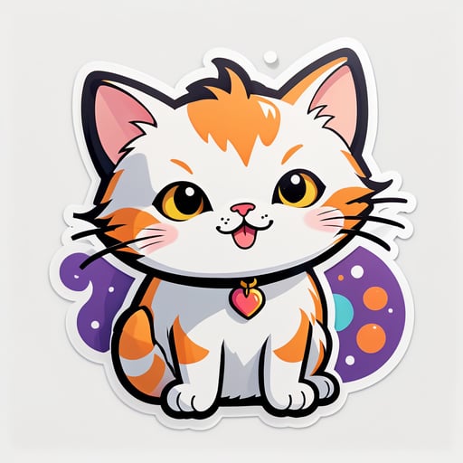 gato fofo sticker