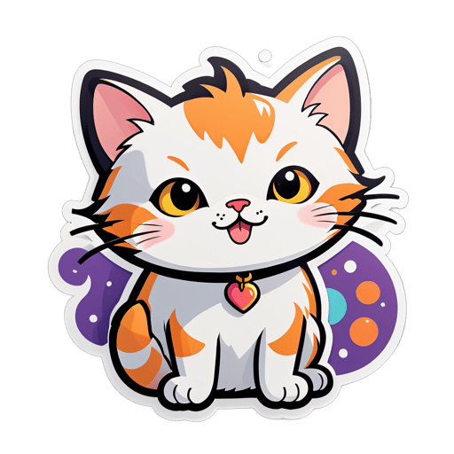 gato fofo sticker