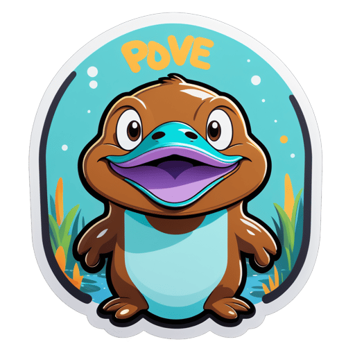 Pleased Platypus Meme sticker