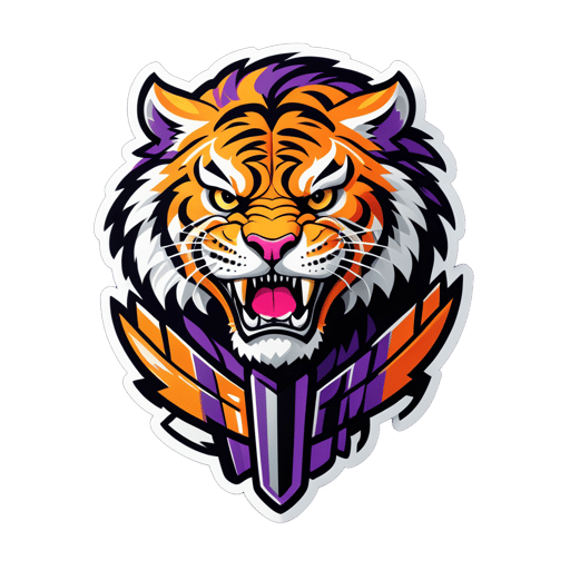 Gladiateur Tigre Audacieux sticker