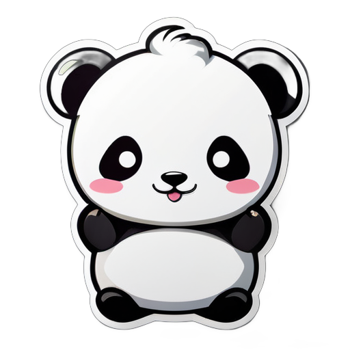 create fridge sticker of cute panda sticker