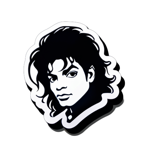 cara de michael jackson sticker