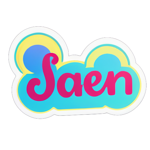 Autocollant avec le nom Jaden sticker