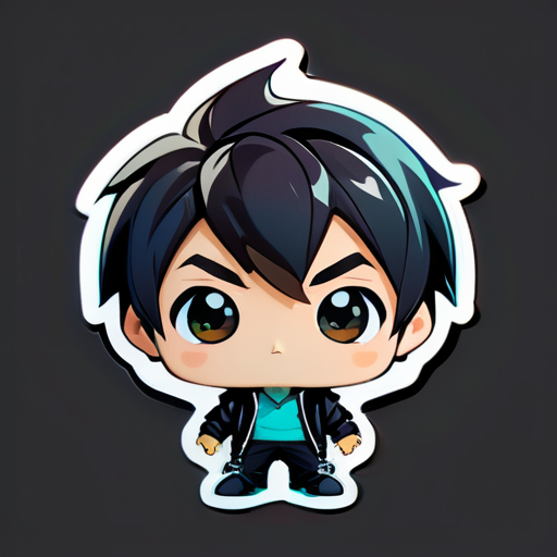 Chibi Junge sticker