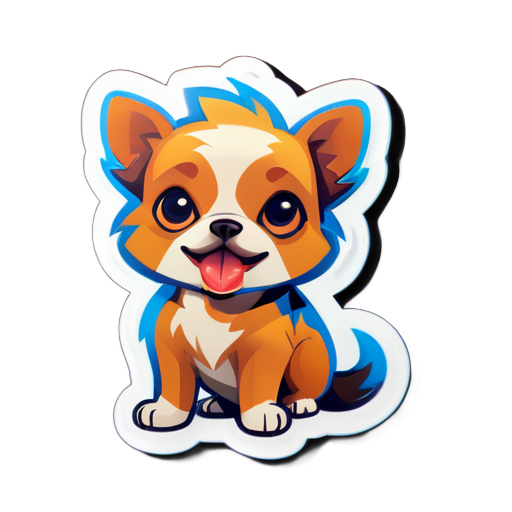 A small dog sticker