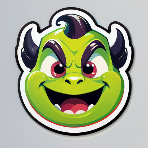 sherk com emoções excitadas sticker