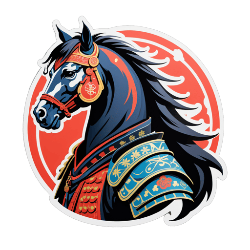 Cheval Samouraï Loyale sticker