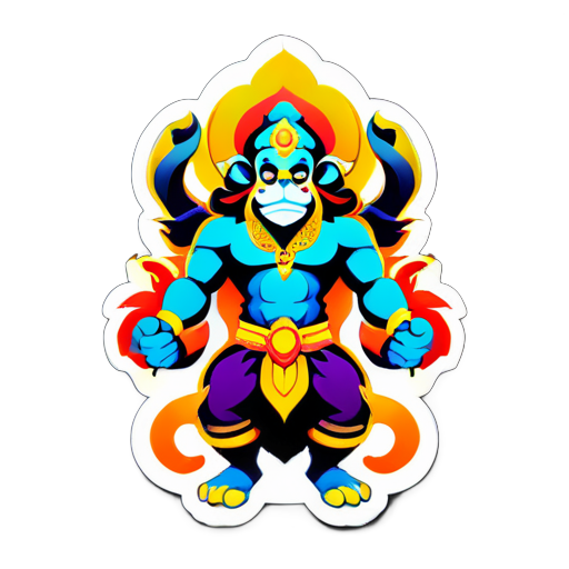 hanuman Aufkleber sticker