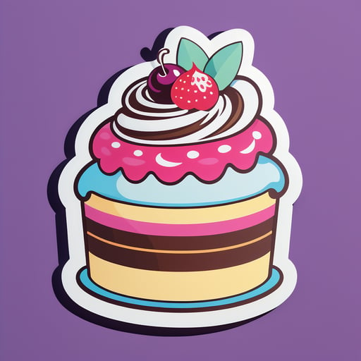 Frische Desserts: Kuchen sticker