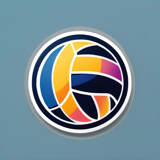 logos de volleyball sticker