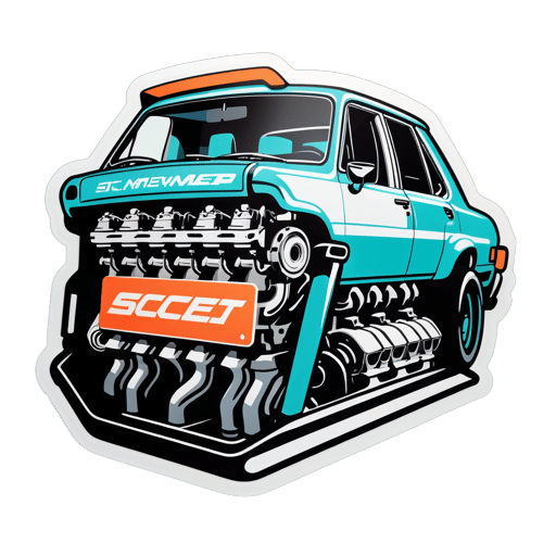 Motorraum sticker