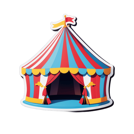 Lively Circus Tent sticker