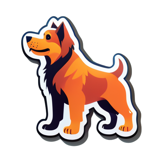 a dog sticker