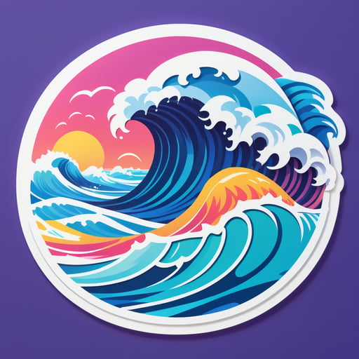 Vagues Déferlantes sticker