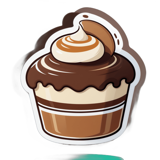 niedlicher Tiramisu sticker