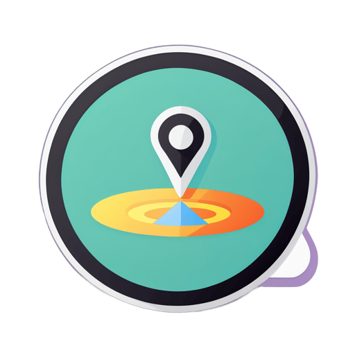 Icono de GPS sticker