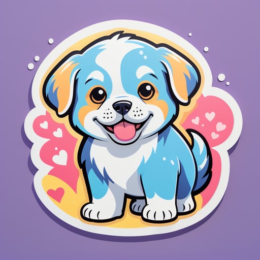 cute dog sticker