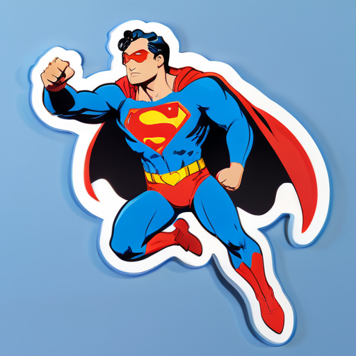 Flying superman  sticker