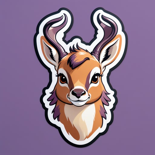 Tubby Heather Antilope sticker