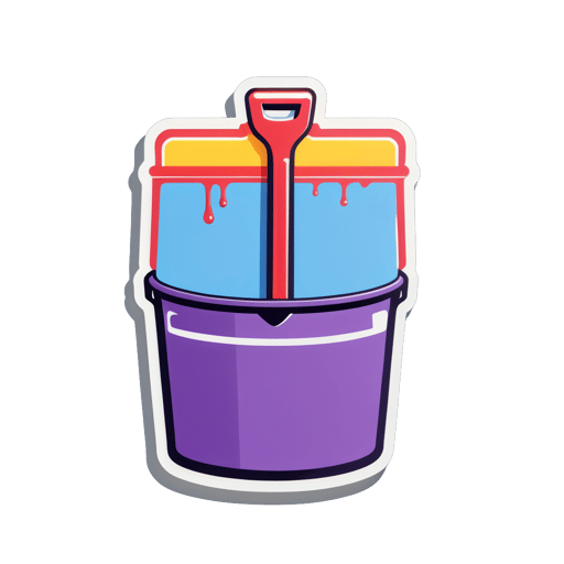 Squeegee và Bucket sticker