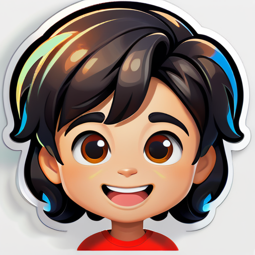 Generate a kid imogi
 sticker