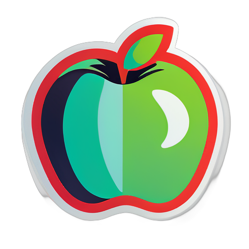 pomme sticker