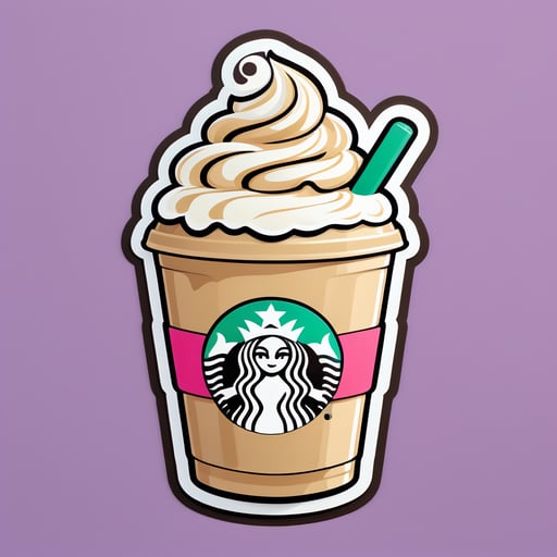 Frappuccino mignon sticker