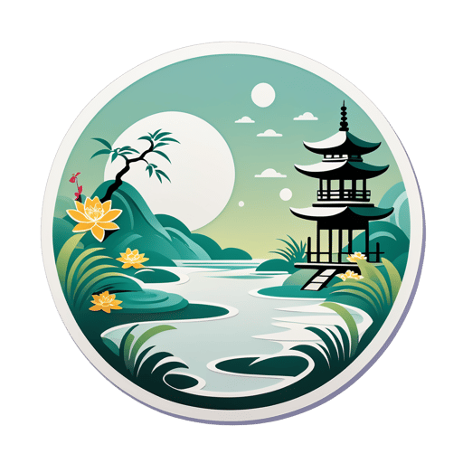 Zen Garden Trầm Lặng sticker