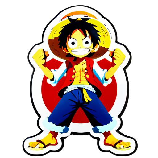 One Piece Ruffy sticker