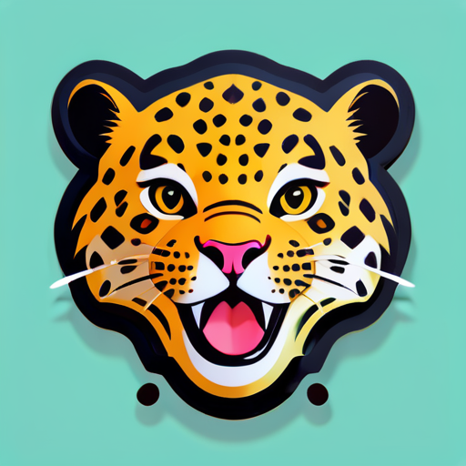 leopard sticker