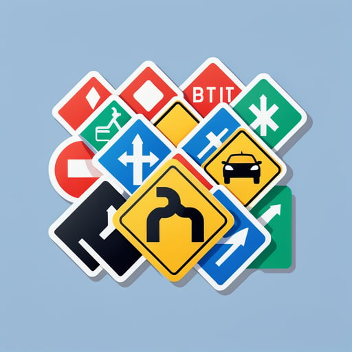 Road Signs sticker