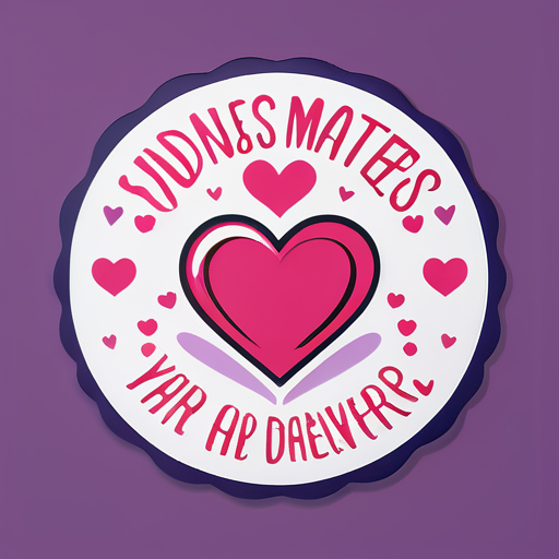 "Kindness Matters: Spread Love Everywhere" sticker