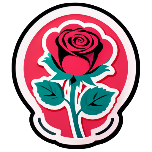 entranhas com rosa sticker