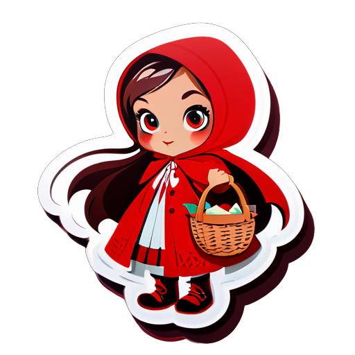 Pegatina de Caperucita Roja sticker