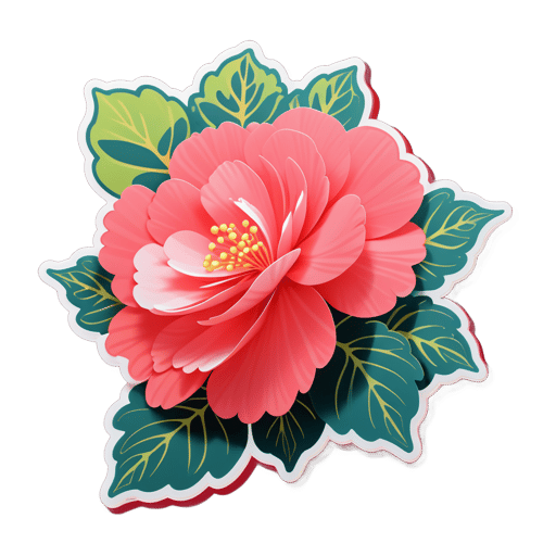 행복한 베고니아 바람 sticker