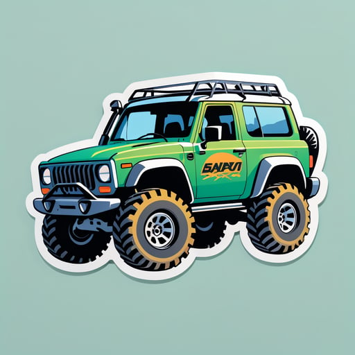 오프로드 차량 sticker