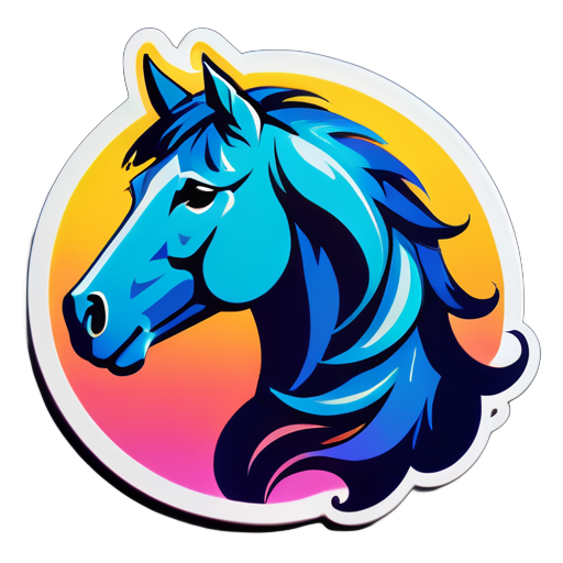 Com os sonhos como cavalos sticker