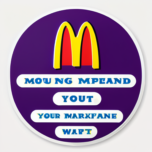 Les gens devraient manger chez McDonald's tous les matins. sticker