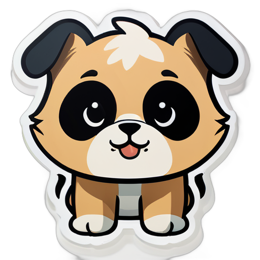 mignon chien sticker