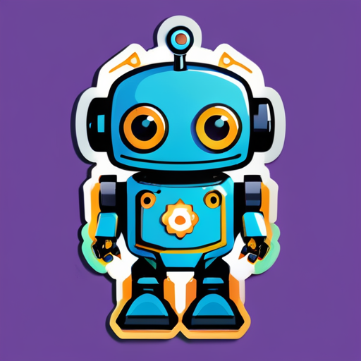 Welcome robot, sticker telegram sticker