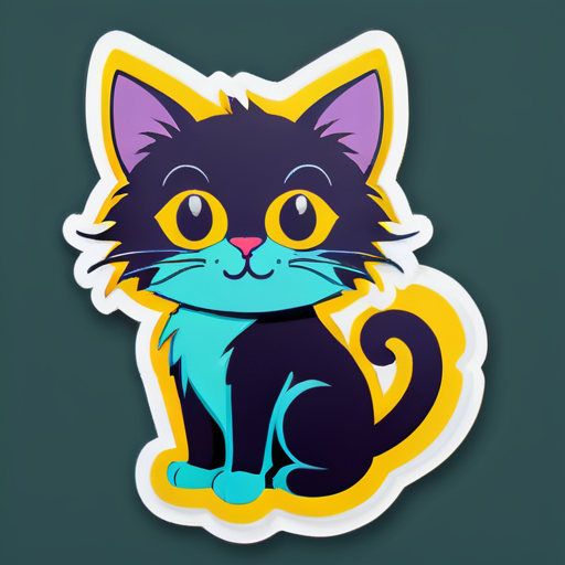 a cat sticker