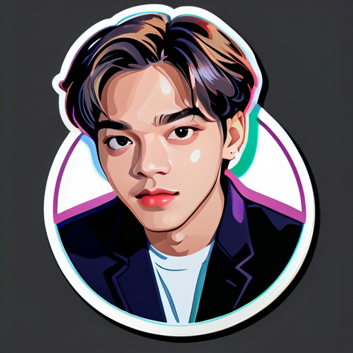 Generate BTs V sticker