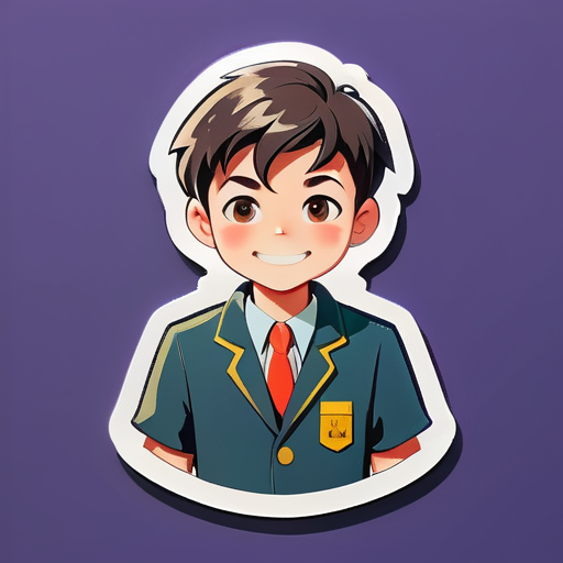 Un escolar sticker