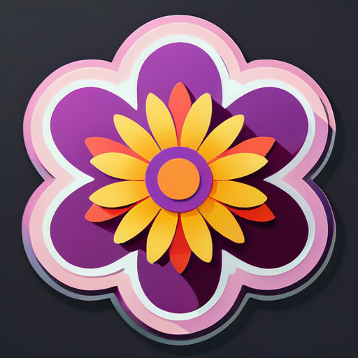 flower
 sticker