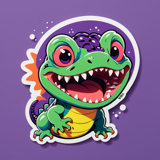 Meme Excitable Salamander sticker