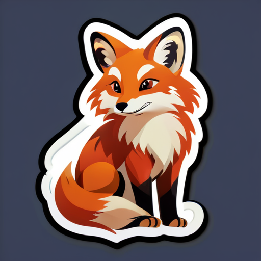 Lovely Tibetan Fox sticker