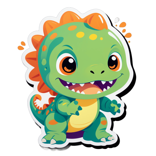 Cute Baby Dinosaur sticker